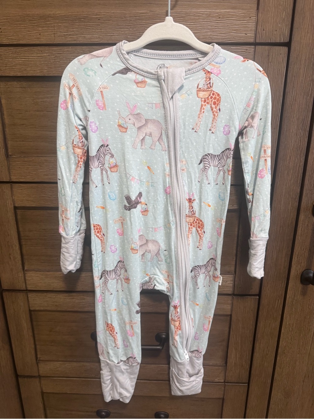 Gigi’s Closet - Mint Easter Animal Zippy